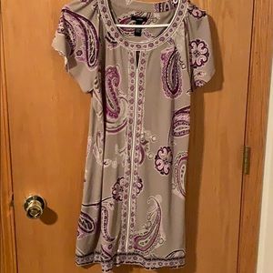 Dress with beaded detailing.